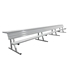 Picture of Jaypro Player Benches with Seat Back and Shelf Portable