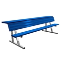Picture of Jaypro Powder Coated Portable Player Bench with Seat Back and Shelf