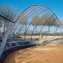 Picture of L.A. Steelcraft Layback Arch Baseball Backstop