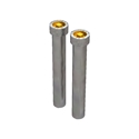 Picture of Two (2) Ground Sleeves for 3-1/2" O.D. x 18" with Brass Screw Cap LA-8303-18-2B