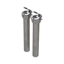 Picture of Two (2) Ground Sleeves for 3-1/2" O.D. x 18" with Hinged Cap 	LA-8303-18-2H