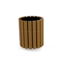 Picture of Litter Receptacle with 2" x 4" Recycled Plastic Planks, No Lid LA-1150