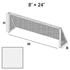 Picture of PEVO 8'x24'  3mm Soccer Goal Net - No Top Depth