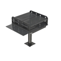 Picture of Grill Post 4.5" Black, Embedded Concrete style for 1140-20 Grill PW1140-20IGPOST