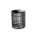 Picture of 32 Gallon Rod Litter Receptacle with Top Entry, Convex Steel Lid 3250-CV