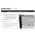 Picture of Putterman Double Top Polyester Tapered Signature Tennis Net