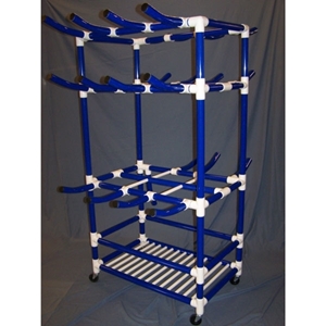 Picture of DuraCart Aquatic Multi-Purpose Wet Hang Cart with Hooks
