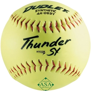 Picture of Dudley Thunder Hycon ASA 12" Synthetic Cover Softball