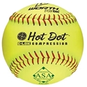 Picture of Rawlings Worth 12" Hot Dot ASA Softball