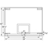 Picture of Bison Unbreakable Glass Side Court Backboard 42" x 54"