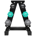Picture of JFIT 74 Lb Dumbbell Set W/Steel Stand J-DBSTL74