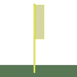 Picture of Jaypro 12 ft. Collegiate Baseball/Softball Surface Mount Yellow Foul Poles