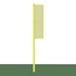 Picture of Jaypro 12 ft. Collegiate Baseball/Softball Surface Mount Yellow Foul Poles