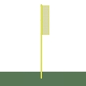 Picture of Jaypro Collegiate 15 ft. Yellow Baseball/Softball Surface Mount Foul Poles