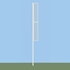 Picture of Jaypro Collegiate 20 ft. Softball Semi Permanent Foul Poles