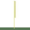 Picture of Jaypro Collegiate 30 ft. Semi Permanent Yellow Baseball Foul Poles