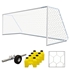 Picture of Jaypro Nova Premier Adjustable Soccer Goal Package with White Net