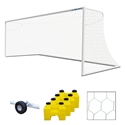 Picture of Jaypro Nova Premier Soccer Goal Package with White Net