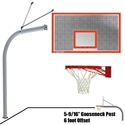 Picture of Gooseneck 72 in. Perforated Aluminum Backboard - Double Rim Goal 656-ALP-DR