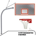 Picture of Gooseneck 72 in. Perforated Steel Backboard - Flex Rim Goal 656-PERF-FR