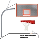 Picture of Gooseneck 72 in. Perforated Steel Backboard - Playground Goal 656-PERF-UG