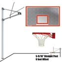 Picture of Straight 72 in. Perforated  Aluminum Backboard - Double Rim SPA6-ALP-DR