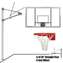 Picture of Straight Post 72 in. Acrylic Backboard - Flex Rim Goal SPA6-AC-FR