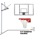 Picture of Straight Post 72 in. Acrylic Backboard - Flex Rim Goal SPA4-AC-FR
