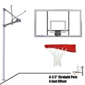 Picture of Straight Post 72 in. Acrylic Backboard - Playground Goal SPA4-AC-UG