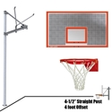 Picture of Straight Post 72 in. Perforated  Aluminum Backboard - Flex Rim Goal SPA4-ALP-FR