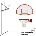 Picture of Straight Post 36 in. Aluminum Fan Backboard - Double Rim SPA4-FABT-DR