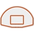 Picture of Jaypro The Church Yard  54 in. Aluminum Fan Backboard Basketball System