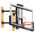 Picture of Jaypro Basketball System - Wall-Mounted - Shooting Station - Adjustable Height (Indoor) - 72 in. Glass Backboard, Contender Series Breakaway Goal