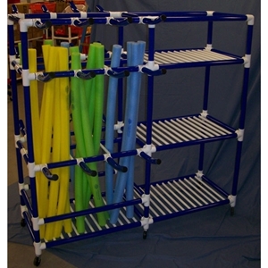 Picture of DuraCart Aquatic Multi-Purpose Wide Wet Cart (Hooks & Shelves)