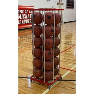 Picture of Bison Spacesaver 16 Ball Lockable Vertical Ball Carts