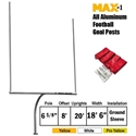 Picture of Jaypro Football Goal Posts - 6-5/8 in. Pole | 8 ft. Offset | 20 ft. Uprights | 18 ft.-6 in. Wide Collegiate Semi-Perm - Max-1