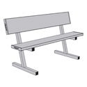 Picture of Jaypro Portable 5 ft. Courtside Bench with Seat Back