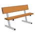 Picture of Jaypro Portable 5 ft. Powder Coated Courtside Bench with Seat Back