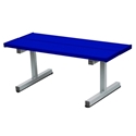 Picture of Jaypro Portable Double Plank Powder Coated 5 - ft. Courtside Bench