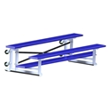 Picture of Jaypro 2 Row Single Foot Plank Tip & Roll Powder Coated Bleachers