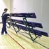 Picture of Jaypro 2 Row Single Foot Plank Tip & Roll Powder Coated Bleachers