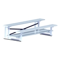 Picture of Jaypro 2 Row Double Foot Plank All Aluminum Bleachers