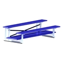 Picture of Jaypro 7-1/2 ft. 2 Row Double Foot Plank All Aluminum Powder Coated Bleacher
