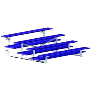 Picture of Jaypro 4 Row Double Foot Plank Tip & Roll Powder Coated Bleachers