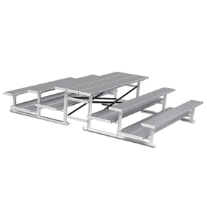 Picture of Jaypro 3 Row Double Foot Plank Back-To-Back Bleachers