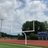 Picture of JAYPRO Football Goal Posts - 5-9/16 in. Pole | 6 ft. Offset | 20 ft. Uprights | 23 ft.-4 in. Wide [HS] | Semi-Perm - Steel