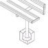 Picture of Jaypro In-Ground Powder Coated Player Benches