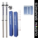 Picture of Jaypro Multi-Sport Net System with Custom Graphics for 3 in. Floor Sleeve