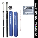 Picture of Jaypro PowerLite Volleyball System with Custom Graphics for 3 in. Floor Sleeve