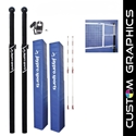 Picture of Jaypro Carbon Ultralite Volleyball System with Custom Graphics for 3 in. Floor Sleeve